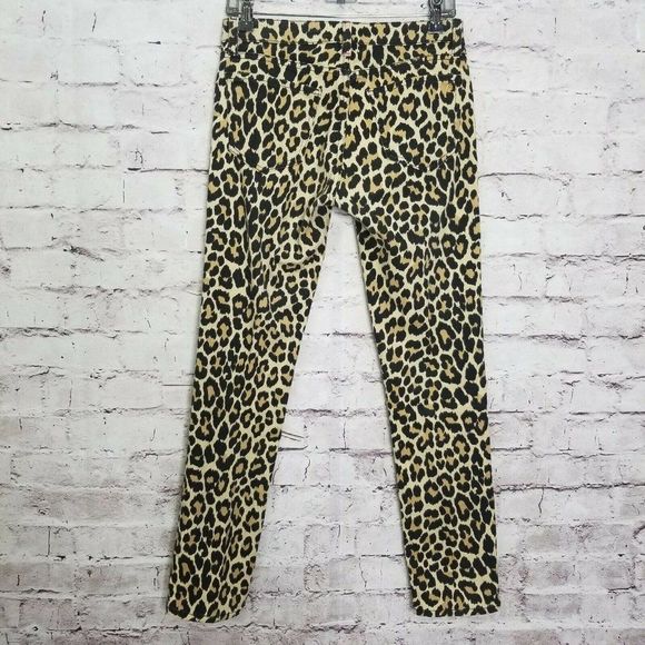 Kate Spade Womens 26 Leopard Perry Street Animal Print Denim Skinny Jeans‎ - Picture 6 of 11
